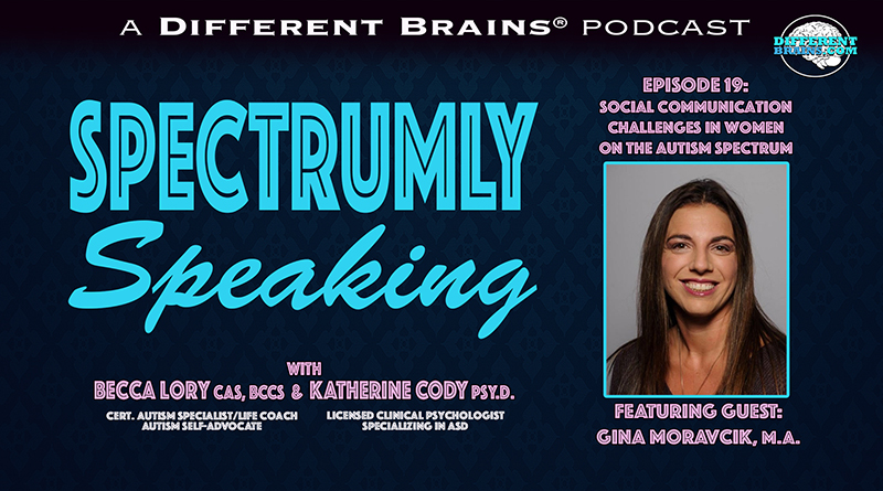Social Communication Challenges In Women On The Autism Spectrum, With Gina Moravcik, M.A. | Spectrumly Speaking Ep. 19