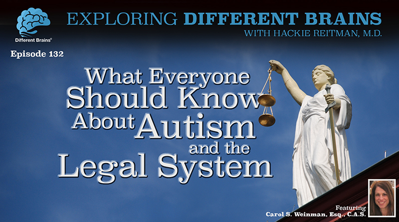 What Everyone Should Know About Autism And The Legal System, With Carol S. Weinman, Esq., C.A.S. | EDB 132