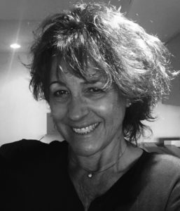 Black and White Image of Anita Smiling