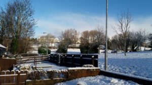 Lesley's photo os a snow-covered Northern Ireland