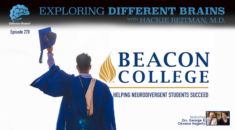 Cover Image - Beacon College: Helping Neurodivergent Students Succeed, W/ Drs. George & Oksana Hagerty | EDB 270