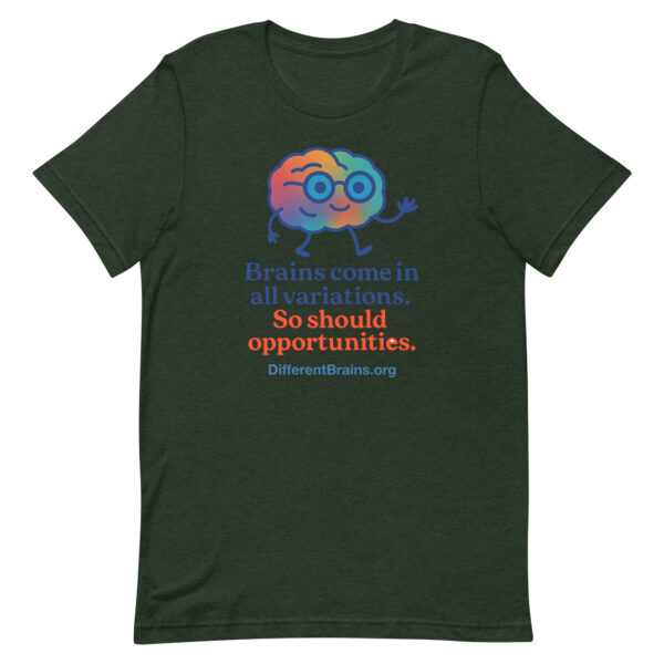 Variations Unisex t-shirt with website - Image 97