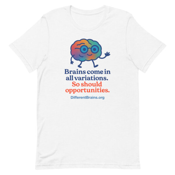 Variations Unisex t-shirt with website - Image 100